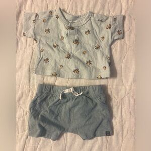 10/$20 Christmas sale! Gerber Modern Moments Baby Outfit in Light Blue